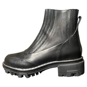 Rag and Bone Shawn Combat Leather Lug Sole Boots sz 6.5 (but fit like size 6)